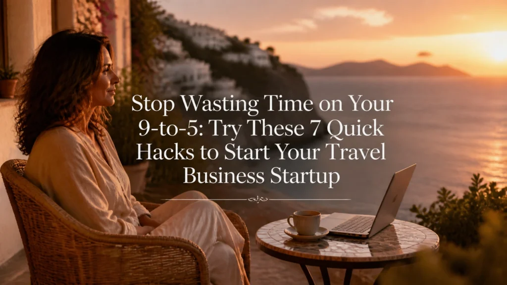 Stop Wasting Time on Your 9-to-5: Try These 7 Quick Hacks to Start Your Travel Business Startup vejjotstgqn